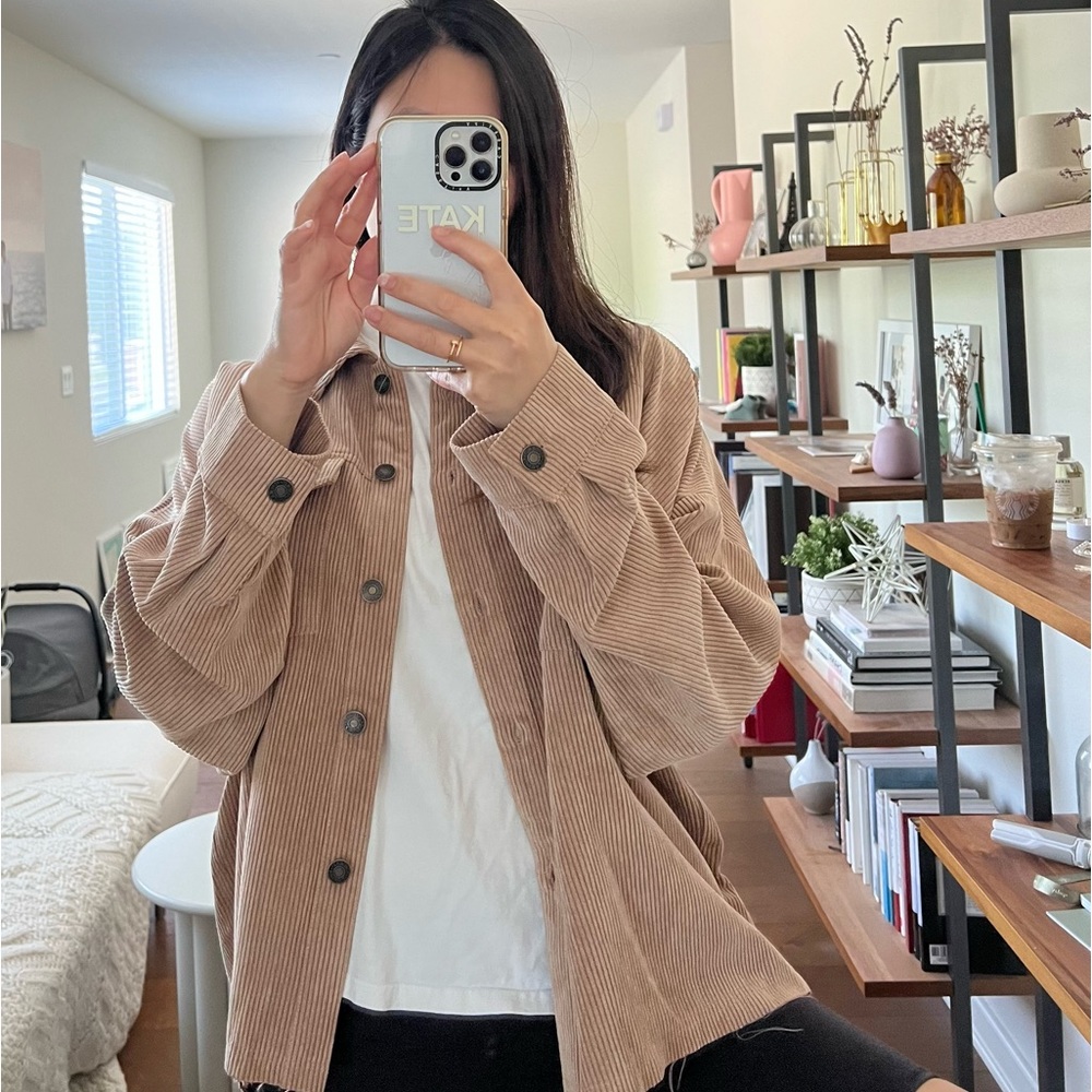 Brown Corduroy Jacket Shacket
